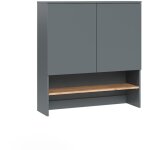 Vicco - armoire machine � laver viktor, anthracite / ch�ne dor�, 93. 6x100. 4cm