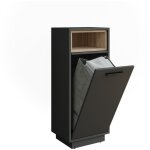 Vicco - armoire de salle de bain beatrice, anthracite / sonoma, 38x93cm avec poche intrieure amovible ...