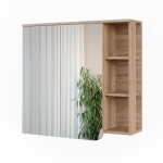 Vicco - armoire de toilette karen, sonoma / blanc, 80x75cm
