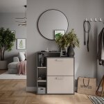 Vicco - basculeur � chaussures orlando, anthracite / gris, 80x90cm