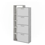 Vicco - benne � chaussures orlando, blanc / b�ton, 80x166. 1cm