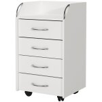 Vicco - caisson roulant gwendolyn, blanc, 40 x 36 cm avec 4 tiroirs