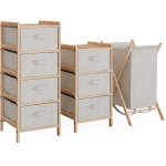 Vicco - ensemble de meubles de salle de bains bruno, beige, 3 pices
