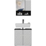 Vicco - ensemble de meubles de salle de bain edge, noir, 2 parties Vicco - ensemble de meubles de salle de bain edge, noir, 2 parties