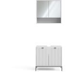 Vicco - ensemble de meubles de salle de bain eliza, blanc, 2 pices