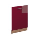 Fa�ade de lave - vaisselle fame - line, rouge bordeaux haute brillance, 60cm sans pt vicco