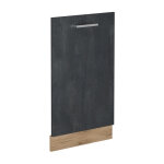 Vicco - fa�ade de lave - vaisselle r - line, b�ton noir, 45cm sans pt