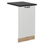 Fa�ade de lave - vaisselle r - line, blanc campagne, 45cm, pt anthracite vicco