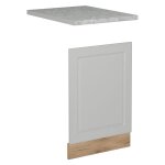 Vicco - faade de lave - vaisselle r - line, blanc campagne, 45cm, pt marbre
