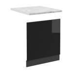 Vicco - faade r - line, noir haute brillance, 60 cm, pt marbre