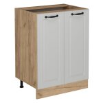 Vicco - meuble bas de cuisine r - line, blanc campagne, 60cm sans pt