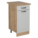 Vicco - meuble cuisine r - line, blanc campagne, 40cm, pt chne