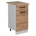 Vicco - meuble cuisine r - line, chne de force dor, 40cm pt chne