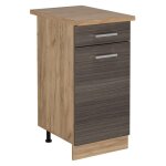 Vicco - meuble cuisine r - line, gris noble, 40cm, pt chne