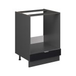 Meuble pour four fame - line, noir ray�, 60 cm sans plan de travail vicco