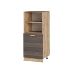 Vicco - meuble pour four r - line, gris noble, 60cm