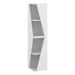 Vicco - meuble de rangement de salle de bain benno, blanc, 31. 6 x 70. 5 cm avec 3 tagres