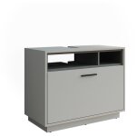 Vicco - meuble sous vasque beatrice, gris / anthracite, 80x84. 5cm avec tiroir