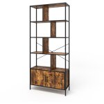 Vicco - sparation de pice fyrk, chne rustique, 80 x 180 cm avec 2 portes