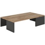 Vicco - table basse hardi, anthracite / chne dor, 90x21. 4cm