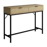 Table console lennox, ch�ne, 100x75cm avec 2 tiroirs vicco