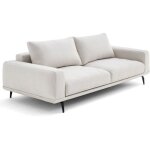 Lisa design - vicence - canap� droit 3 places convertible en tissu