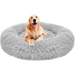 Vicmhuang - lit moelleux rond pour chat et chien extra large lavable avec coussin corbeille et panier ...