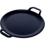31800 plaque  griller en fonte  induction pour pizza, pole 25cm pour barbecue, four noir - victoria ...