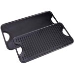 Victoria 34184 plaque à griller en fonte Émaillée induction grille réversible 50x35cm pour feu noir Victoria 34184 plaque à griller en fonte Émaillée induction grille réversible 50x35cm pour feu noir