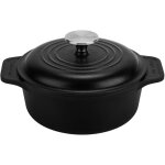 Victoria - 34894 cocotte induction fonte maille 20 cm, dutch oven 1, 9l, sans ptfe et pfoa noir