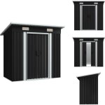 Abri de jardin anthracite acier - abri de jardin - abri m�tallique - rangement ext�rieur - cabane de ...
