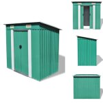 Abri de jardin mtal vert - abri de jardin - abri mtallique - cabane de jardin - stockage extrieur ...