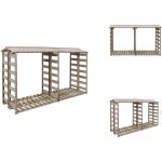 Abri de stockage du bois de chauffage 300x90x176cm pin imprgn - abri  bches - rangement bois - abri ...