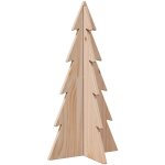 Arbre de nol en bois pour dcoration 59, 5cm bois massif de pin vidaxl
