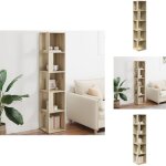 Vidaxl - armoire d'angle ch�ne sonoma 33x33x164, 5 cm bois d'ing�nierie - meuble d'angle - armoire d'angle ...