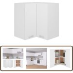 Armoire d'angle suspendue blanc 57x57x60 cm bois - armoire d'angle - meuble de cuisine - rangement cuisine ... Armoire d'angle suspendue blanc 57x57x60 cm bois - armoire d'angle - meuble de cuisine - rangement cuisine ...