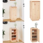 Armoire � chaussures 35x35x80 cm bois de pin massif - meuble � chaussures - rangement chaussures - �tag�re ...