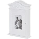 Armoire à clés avec cadre photo blanc vidaxl Armoire à clés avec cadre photo blanc vidaxl