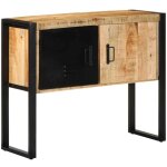 Armoire de console 90x35x75 cm bois de manguier massif brut - vidaxl