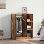 Vidaxl armoire avec �tag�re avec stockage bois ancien 77 x 48 x 102 cm