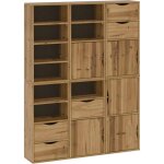 Vidaxl - armoires lat�rales 6 pcs odda 40x24x79 cm bois massif pin