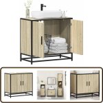 Vidaxl - armoire lavabo de salle de bain chne sonoma bois d'ingnierie