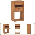 Armoire de rangement 40x30x76 cm bois de teck massif - meuble de rangement - armoire de rangement - commode ...