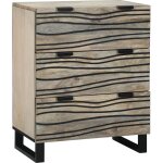 Buffet blanc 60 x 33. 5 x 75 cm bois de manguier massif vidaxl