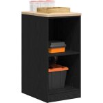 Vidaxl armoire de rangement de garage noir 40x51x85 cm bois de pin