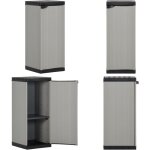 Vidaxl - armoire de rangement de jardin 1 étagère gris / noir 35x40x85 cm - meuble de jardin - armoire ... Vidaxl - armoire de rangement de jardin 1 étagère gris / noir 35x40x85 cm - meuble de jardin - armoire ...