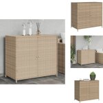 Armoire de rangement de jardin beige 83x45x76 cm résine tressée - coffre de jardin - rangement extérieur ... Armoire de rangement de jardin beige 83x45x76 cm résine tressée - coffre de jardin - rangement extérieur ...