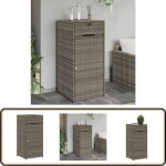 Armoire de rangement de jardin gris 55x55x111 cm résine tressée - coffre de jardin - rangements exterieur ... Armoire de rangement de jardin gris 55x55x111 cm résine tressée - coffre de jardin - rangements exterieur ...