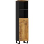 Vidaxl - armoire de salle de bain 38x33x160 cm bois massif de manguier