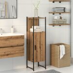 Vidaxl - armoire de salle de bain ch�ne artisanal 33x33x120, 5 cm